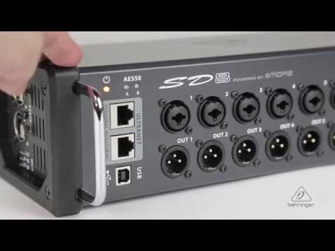 Behringer SD8, 8 Outputs Stage Box With 8 Remote-Controllable Midas Preamps image 7