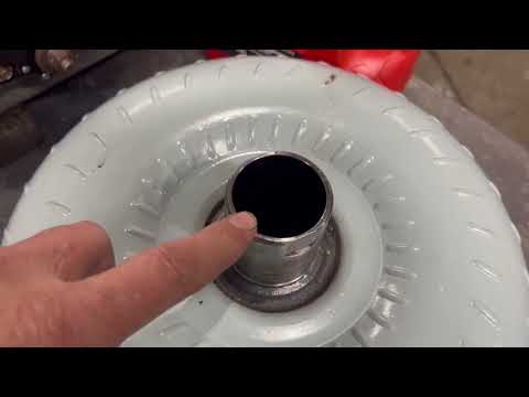 Ford f150 how to install /seat your Transmission torque converter so that you don't break the pump