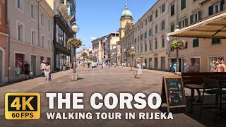 The Corso, Rijeka - Walking Tour [4K] [60FPS]