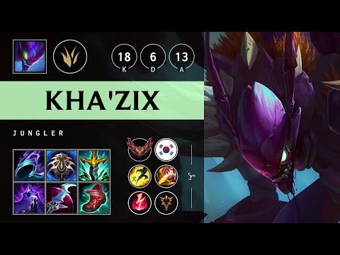 Kha'Zix Jungle vs Lee Sin: Unstoppable - KR Grandmaster Patch 14.16