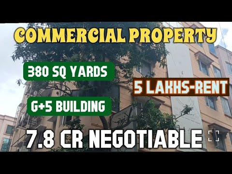 "380 SQ YARDS COMMERCIAL PROPERTY FOR SALE IN BEGUMPET HYDERABAD|PRIME LOCATION|PSR30