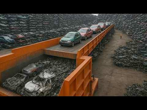 Most Dangerous Crushing & Shredding Machines That Obliterate Anything – Fast Car Destruction Part4