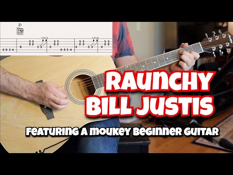 Raunchy by Bill Justis (featuring a Moukey beginner acoustic guitar)
