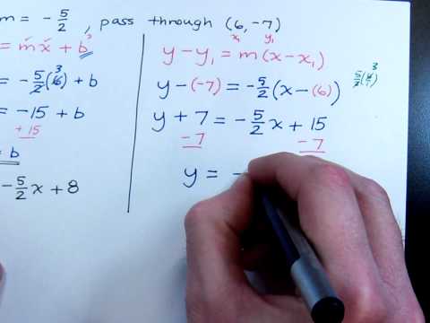 Slope-Intercept Form from Points - Examples & Practice - Expii
