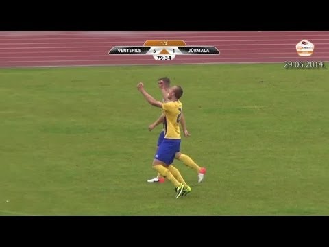 29.06.14 KASPARS SVARUPS scores 2 goals vs FC Jurmala_ video sortacentrs.com
