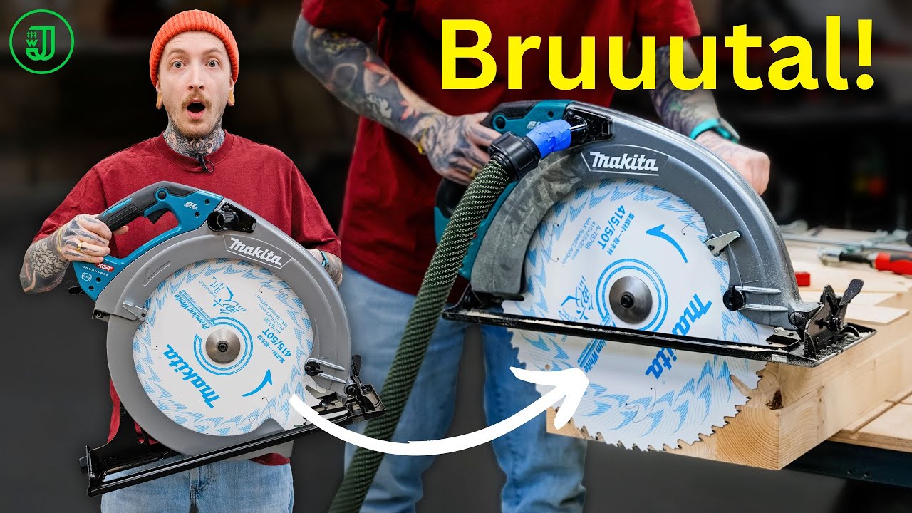15.8cm CUTTING DEPTH 😮👉 THIS is the BIGGEST and MOST DANGEROUS HAND-HELD CIRCULAR SAW in the worl...