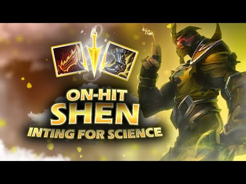 QUADRA KILL with Attack Speed Shen?! (On-Hit Bruiser Shen Build)
