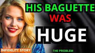 THE BAKER SHOWED ME HIS HUGE BAGUETTE...