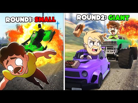 Bomb Tag BUT Every Time You Explode Your Car Gets Bigger in GTA 5!