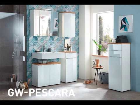 Hängeschrank Pescara Glas - Eiche Navarra Dekor