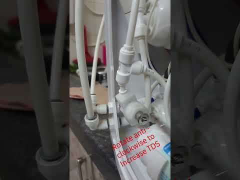 How to increase water TDS in kent pearl RO