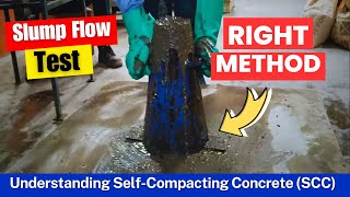 Self compacting concrete & slump flow test procedure