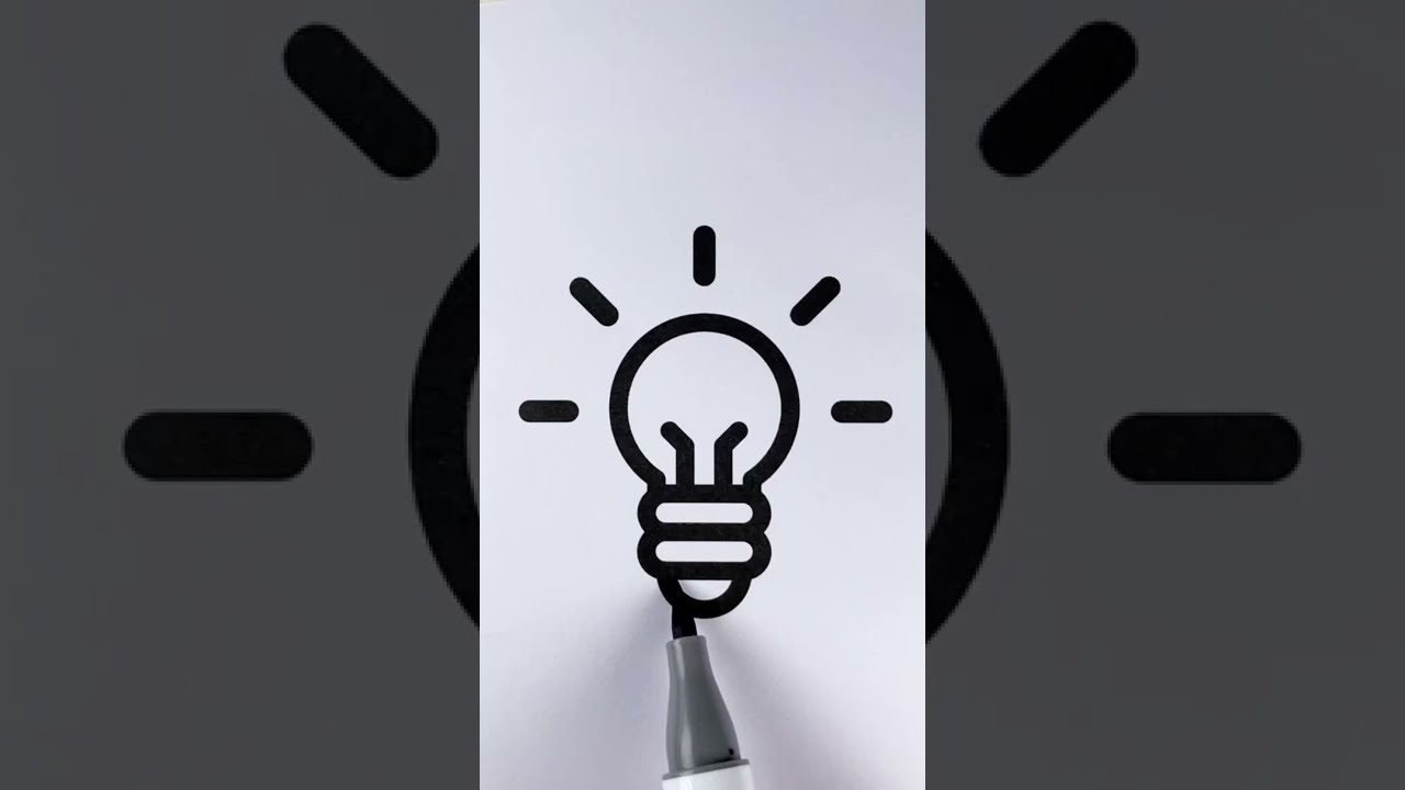 Bulb Coloring Page #shorts