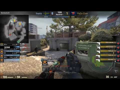 flusha (fnatic) (23-13) vs FaZe / ESL Pro League Season 5 Europe (March 30, 2017) / CS:GO POV