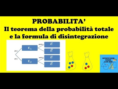 Lezione 9 Probabilità - Il teorema della probabilità totale e la formula di disintegrazione
