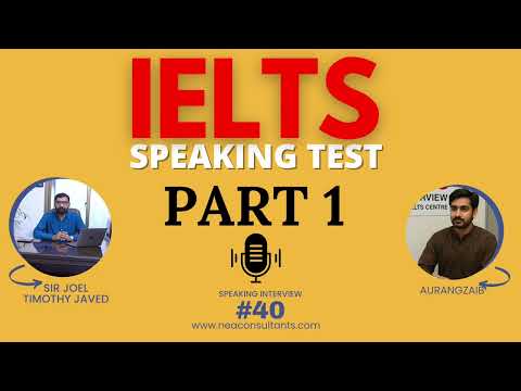 IELTS Speaking Test 40 | Band 6.0 | Part 1 | Improve your English | Nasim English Academy | NEA 2025