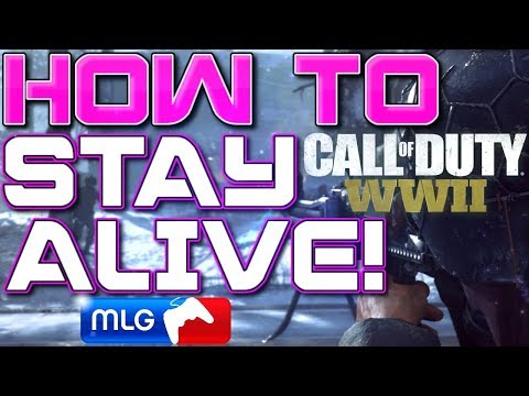 How to Stay Alive Longer / Die Less in COD WWII (Call of Duty WW2 Tips and Tricks) (Live Longer)