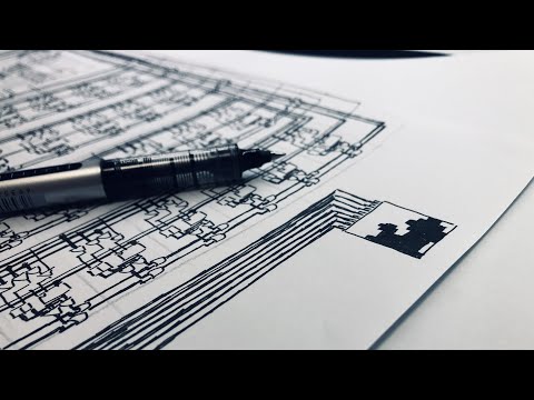 Hand Drawing a RISC V CPU and Playing Bad Apple on It