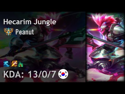 Hecarim Jungle vs Graves - Peanut - KR Challenger Patch 6.17