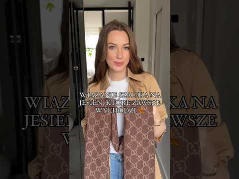 JAK ZAWIĄZAĆ SZALIK? #mierzymy #stylizacje #haul #shorts #outfitideas #scarfhack