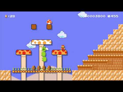 Pokeys Pyramid by Droplit - Super Mario Maker 2 - No Commentary 1ca