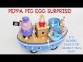 Raining Sweets With PEPPA On Grandpa Pig S Boat EGG SURPRISE
