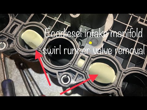 Removing swirl runner valves from ecodiesel intake manifold