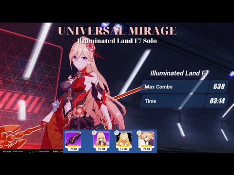 SUPER FUN!! Dea Anchora F2P Gears Solo Universal Mirage Illuminated Land F7 (Honkai Impact 3rd)