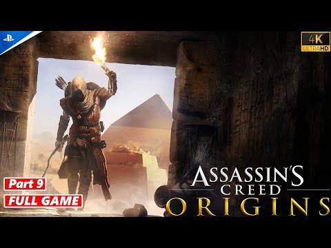 Assassins Creed Origins: The Complete Walkthrough Part 9 (FULL GAME) 4K PS5