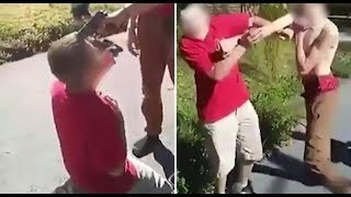 Kiss his f**king feet  Three teens arrested after 