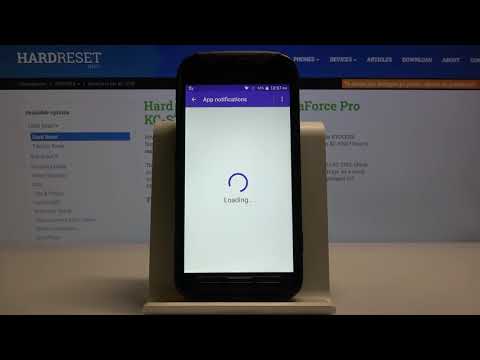 How to Get Into Notification Settings in Kyocera DuraForce Pro - Open Notifications Options