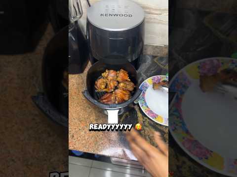 HOW TO GRILL TURKEY WINGS USING AN AIR FRYER #grill #turkeywings #recipe #shorts #youtubeshorts #yt