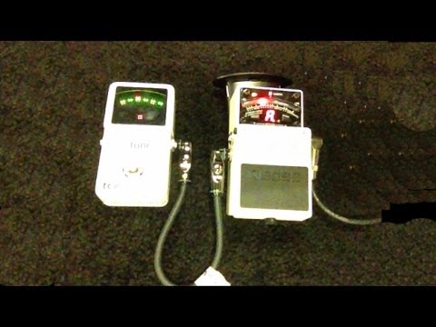 tc electronics polytune vs boss tu3 guitar tuner review by guitar tech sammy bones
