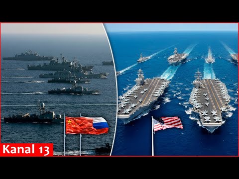 Russian and Chinese ships are heading toward Iran, increasing the risk of a clash with the US fleet