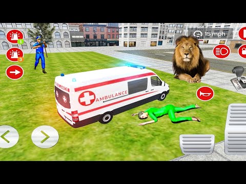 Emergency American Real Ambulance Rescue Driving Game – City Police Ambulance Van Simulator Gameplay