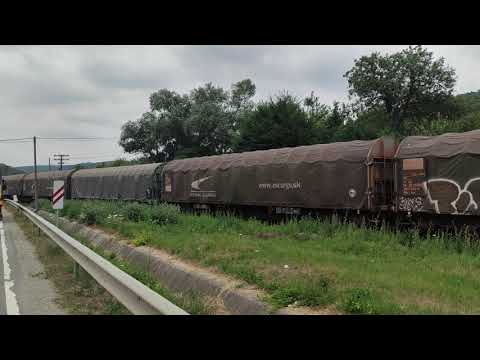 Tren marfar UNICOM iese din Mirșid spre Zalău.