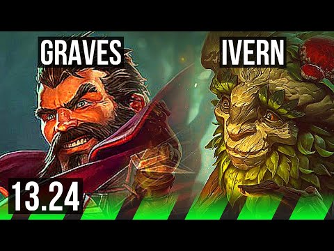 GRAVES vs IVERN (JNG) | Rank 2 Graves, Rank 9, 6/1/3 | KR Challenger | 13.24
