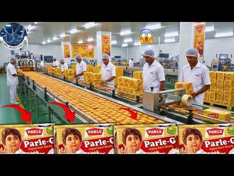 Parle-G Biscuit Making Machine Process | Biscuit Factory Video