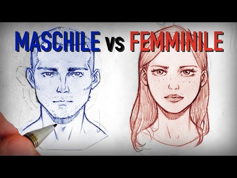 How to draw MALE and FEMALE face | TUTORIAL