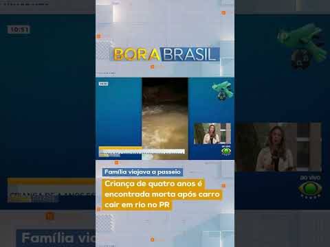 Criança de quatro anos é encontrada morta após carro cair em rio no PR
