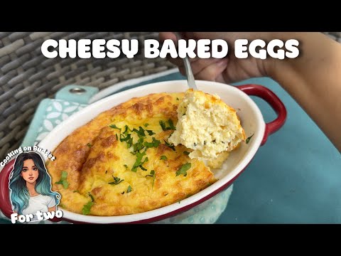Fluffy Baked Cheesy Omelette with Cottage Cheese Recipe
