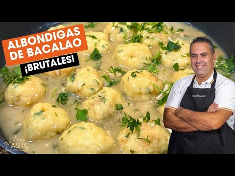 Albondigas de bacalao en salsa verde
