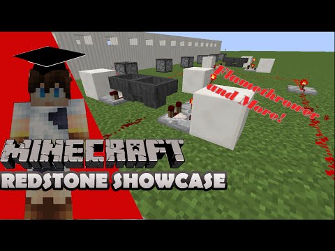Insane Minecraft Redstone: Epic Flamethrower & Bridge!