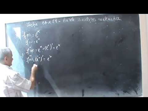 Lectia numarul BAM 84  - Derivata de ordin n ,exponentiala