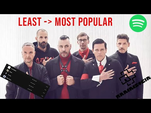 Every Rammstein song from LEAST TO MOST PLAYED