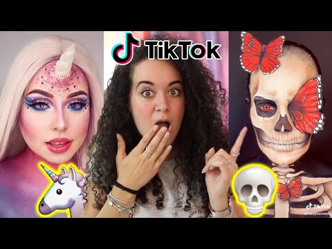 EMOJI MAKEUP Challenge 2 - I AM AMAZED!! OMG!! TikTok Reaction