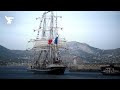 JO 2024: les images de la parade maritime pour l’arrivée de la flamme olympique à Marseille