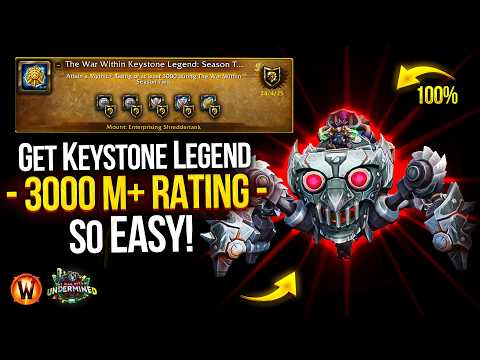Guide How I Got Keystone LEGEND With PUGS so EASY! From 0 to 3000 MYTHIC Rating | WoW TWW