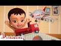రోడ్డు మీద ట్రక్ Playing With Toys Telugu Rhymes For Children Infobells