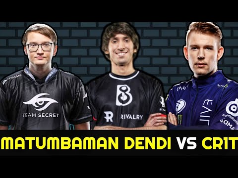 MATUMBAMAN & DENDI vs CR1T 10K MMR - Super Tank Chaos Knight vs Daedalus Lina 7.26 Dota 2